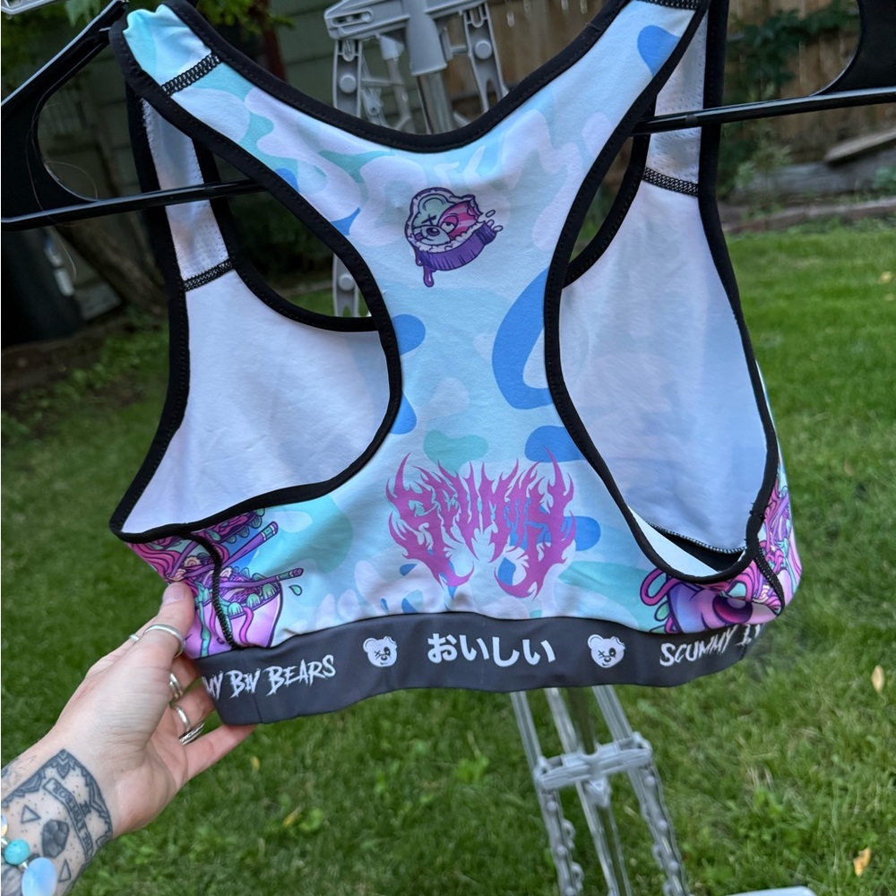 Scummy bears sports bra